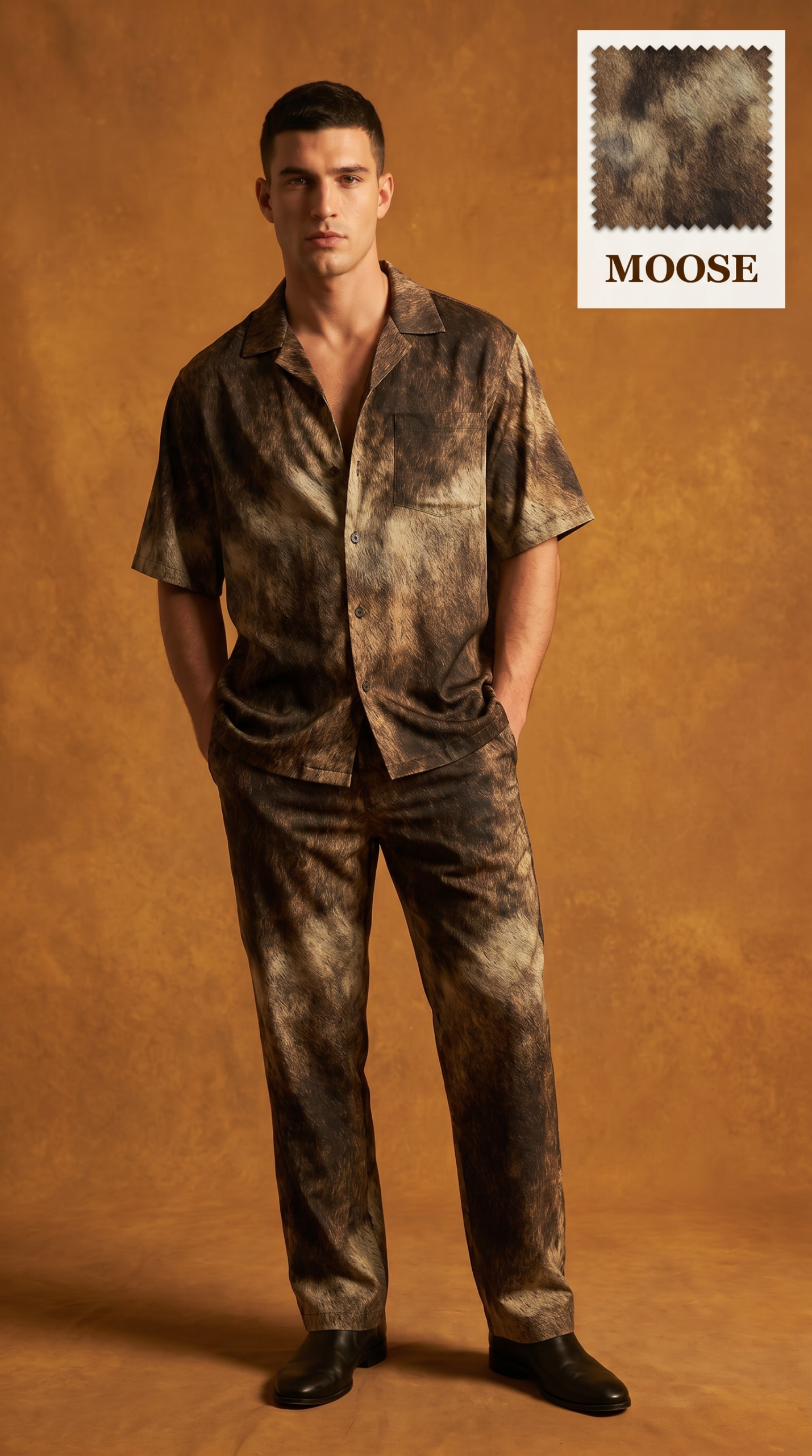 25 MOOSE Wilderness Luxe Cuban Collar Co-Ord Set