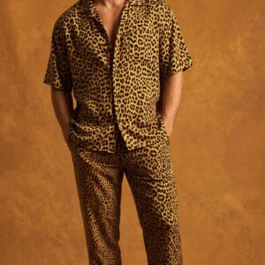 Leopard Luxe Co-Ord Set for Men