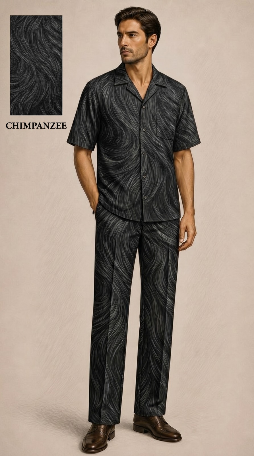 Pic 10 Chimpanzee Pattern Premium Lounge Set