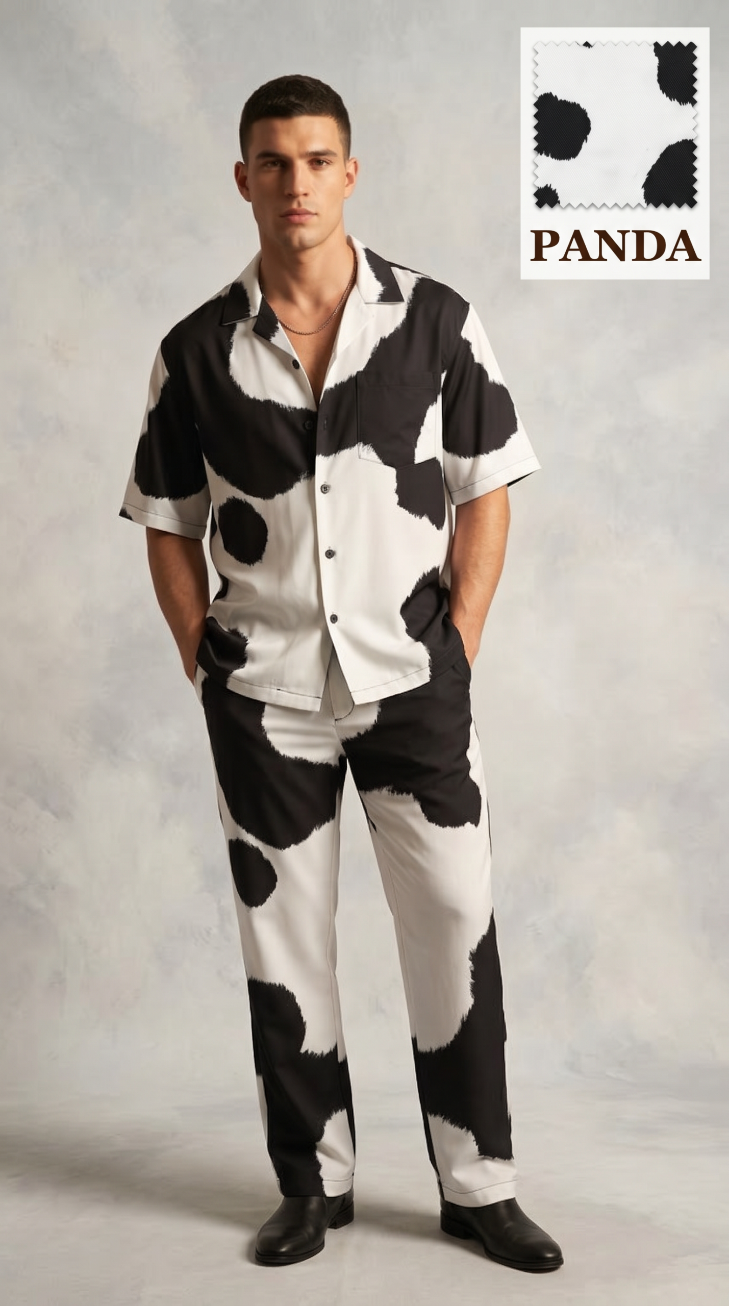 49 Panda Monochrome Prestige Co-Ord Set