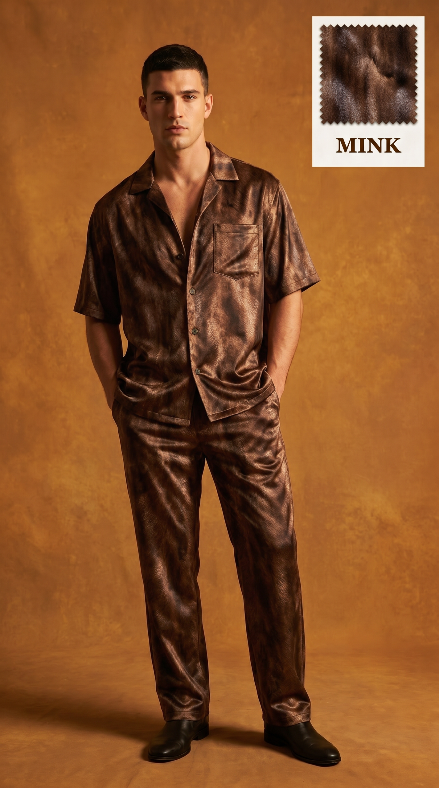 56 MINK Imperial Bronze Luxe Co-Ord Set