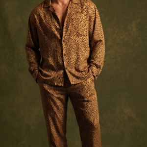 Jaguar Dominion Luxe Co-Ord Set – Men’s Premium Wild Print Resort Wear