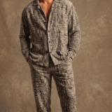Ram Sovereign Luxe Co-Ord Set – Premium Wool Texture Inspired Resort Wear for Men