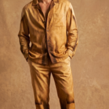 Elk Monarch Suede Gold Men’s Premium Co-Ord Set