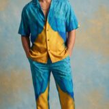 Blue & Gold Macaw Royal Plumage Co-Ord Set