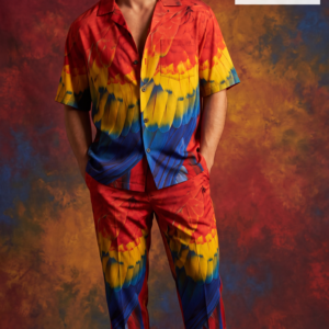 Scarlet Macaw Royal Plumage Luxe Co-Ord Set