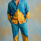 Blue & Gold Macaw Royal Plumage Co-Ord Set