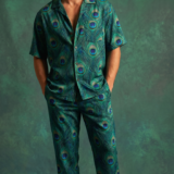 Peacock Royal Plumage Luxe Co-Ord Set