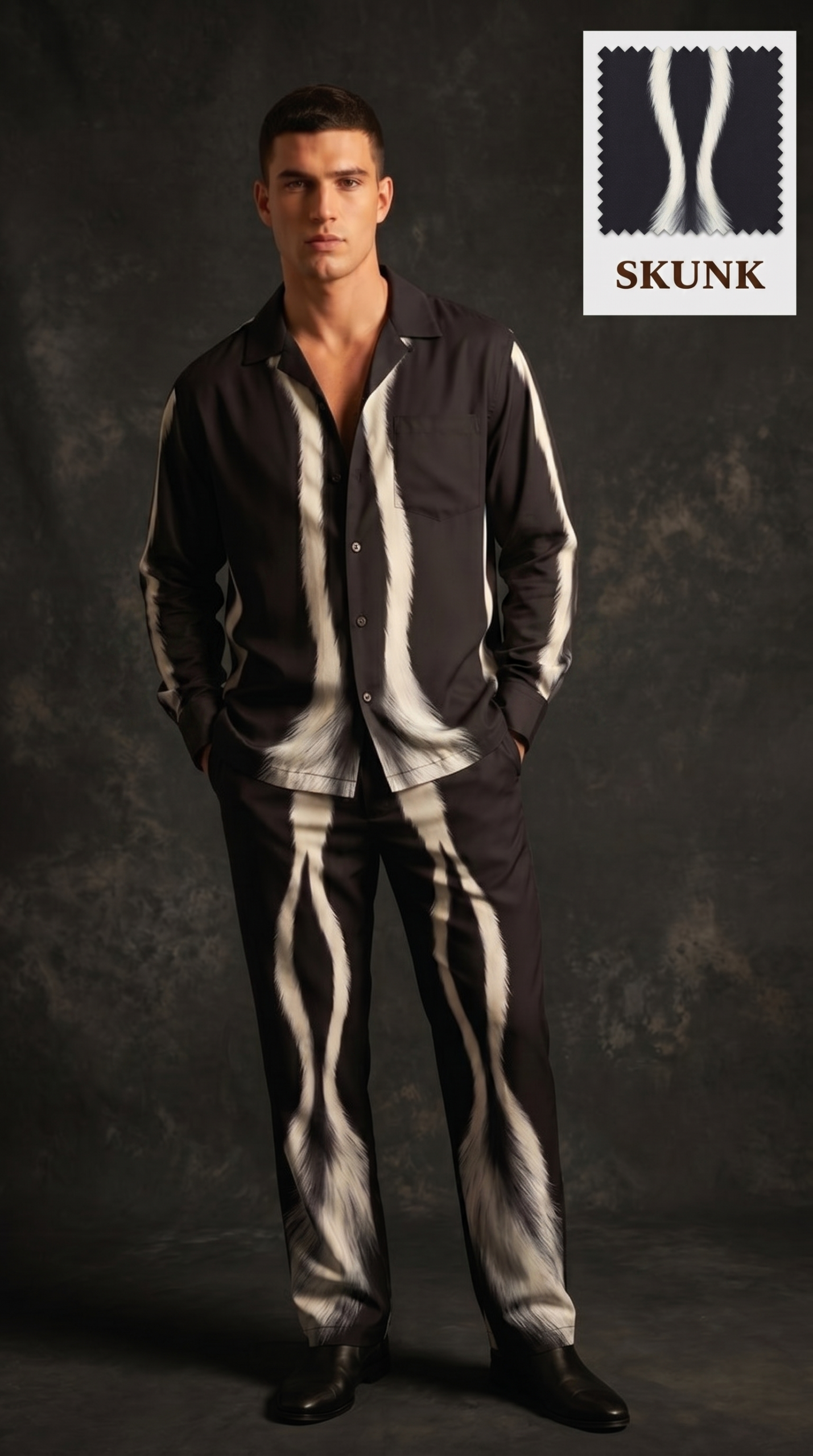 hf_20260610_173813_7445dbd4-3e9b-4d0b-81a5-075d67de7bd1 Skunk Shadow Majesty Co-Ord Set